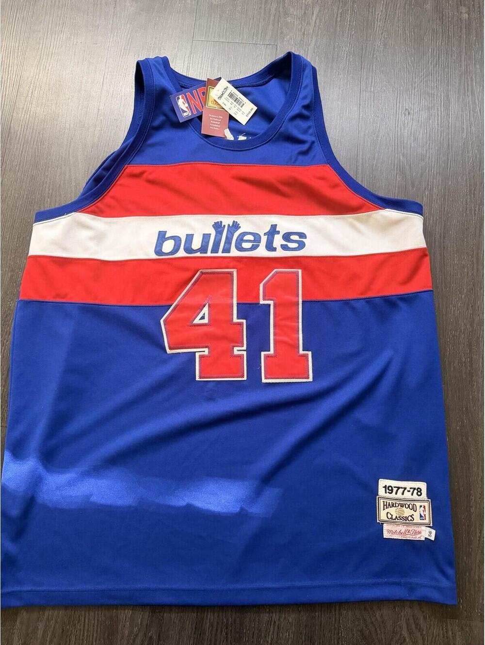 Mitchell & Ness Washington Bullets 3XL Unseld 1977-78 Authentic Jersey Blue NWT